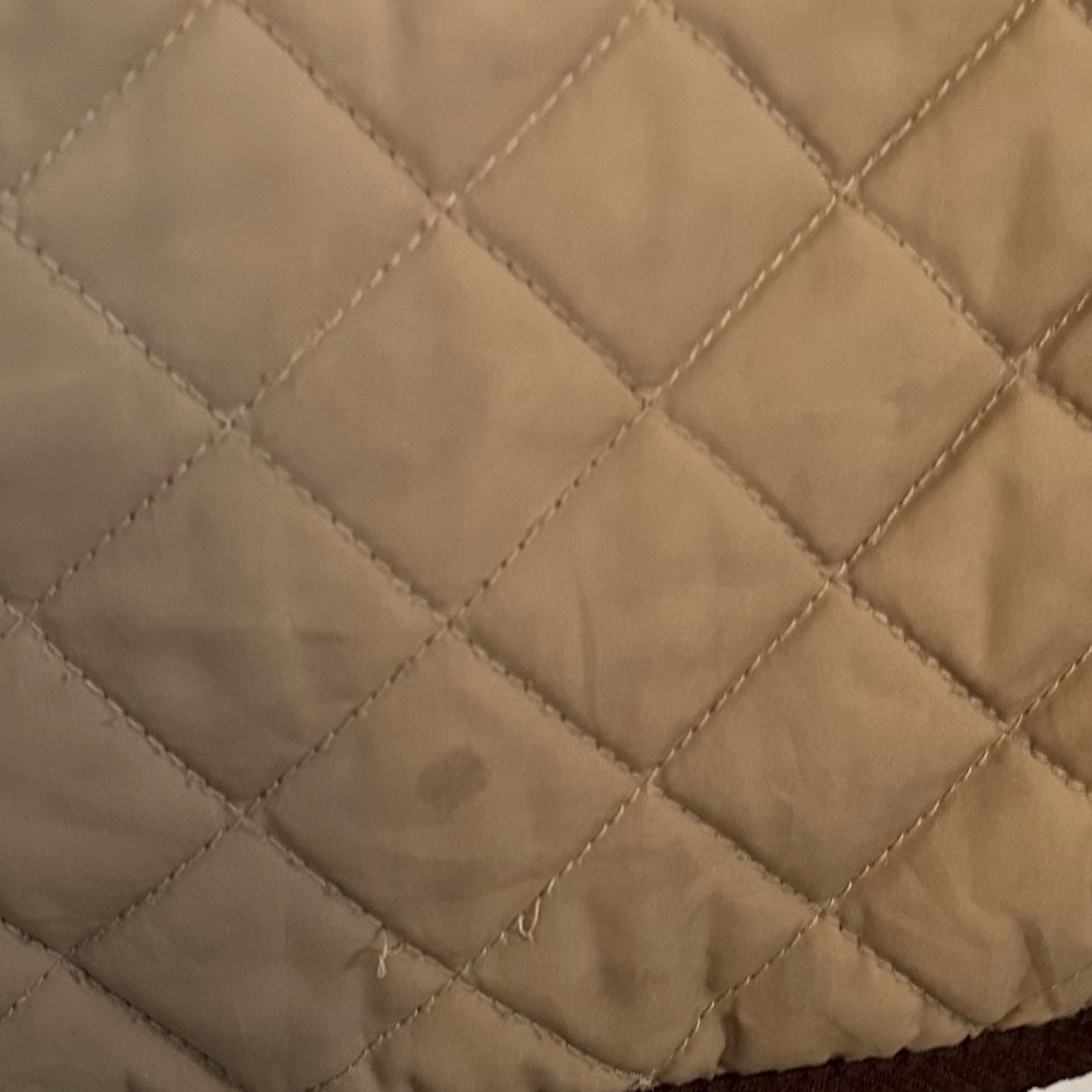 Ralph Lauren Quilted Faux Shearling Collar Jacket in Classic Camel XL - Picture 5 of 5